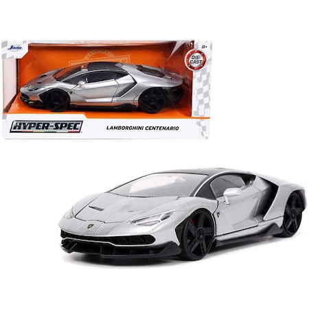 Endless Games Lamborghini Centenario Gray Metallic with Black Top Hyper-Spec Series 1-24 Scale Diecast Model Car EN3468904